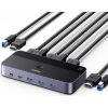 KVM UGREEN CM664 switch 3xUSB-A,2xUSB-B,2xUSB-C,3xHDMI,micro USB