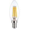 Visional C35 LED Filament Bulb E14 6.5W 3000K 950lm Dimmable Clear Glass 220–240V RA>80