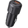 Автомобильное зарядное устройство USAMS YT Series CC283 60W 1xUSB-A 1xUSB-C черный