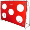 Leantoys Bramka Treningowa Piłkarska Z Matą Celowniczą Czerwona 213x152x75cm
