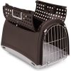 Springos Linus Cabrio, transporter, dla psa/kota, czarny, 50x32x34,5 cm
