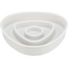 Trixie Slow Feeding, miska, dla kota, szara, plastik/TPR, 0,35 l/15×15 cm, spowalniająca jedzenie