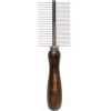 Trixie Ekskluzywny grzebie� dwustronny,dla zwierz�t, z metalow� nasad�, drewno bukowe, 19/30 pin�w, wym.5,2x17,9cm