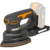 Trīsstūra slīpmašīna Worx WX822.9; 20 V (bez akumulatora un lādētāja)