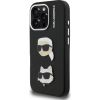 Karl Lagerfeld Grained PU K&CH Heads Case Aizsargapvalks priekš Apple iPhone 16 Pro