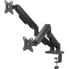 Monitora stiprinājums Savio  17" - 32" Dual monitor spring loaded desk mount
