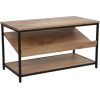 Shoe rack DIMITRA 80x40xH45cm, rustic/black
