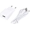 Maxlife MXTC-01 charger 1x USB 2.1A white + USB-C cable Telefonu lādētāji 220v