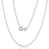 Серебряная цепочка Rollo 1 мм #2400144, Серебро 925°, длина: 42 см, 2.2 гр.