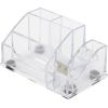 Pencil case Forpus, transparent, empty, 4, with adhesive tape holder 1005-019