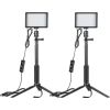Kit Neewer ZC-10S two lamps LED + filters + tripods Foto studijai