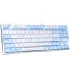 MageGee MK-STAR wired keyboard (blue and white)