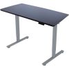 Rakstāmgalds ERGO FIT ar 1 motoru 120x68xH71,5-116cm, melns/sudrabaini pelēks