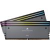 Corsair DDR5 - 32GB - 6000 - CL - 30 (2x 16 GB) dual kit, RAM (grey, CMP32GX5M2B6000Z30, Dominator Titanium, AMD EXPO)