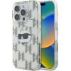 Karl Lagerfeld IML Choupette Head Electroplated Защитный Чехол для Apple iPhone 16 Pro Max