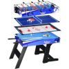 RoGer 4in1 Стол складной для игр Бильярд / Аэрохоккей / Футбол / Настольный теннис