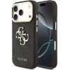 Guess Apple  iPhone 17 Pro Max PU Leather 4G Metal Logo Gold Frame MagSafe Case Black