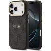 Guess Apple  iPhone 17 Pro Max PU Leather 4G Gold Frame MagSafe Case Black