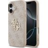 Guess Apple  iPhone 17 PU Leather 4G Metal Logo Gold Frame MagSafe Case Pink