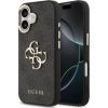 Guess Apple  iPhone 17 PU Leather 4G Metal Logo Gold Frame MagSafe Case Black