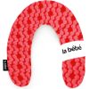 La Bebe™ Nursing La Bebe™ Rich Maternity Pillow Art.24427 White&Red ornament Pakaviņš (pakavs) mazuļa barošana, gulēšanai, pakaviņš grūtniecēm, 34x104 cm