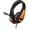 CANYON Star Raider GH-1A, Gaming headset 3.5mm jack with adjustable microphone and volume control, with 2in1 3.5mm adapter, cable 2M, Black, 0.23kg
