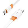 OEM Borofone Cable BX89 Union - USB to Type C - 3A 1 metre white-orange