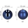Ziemassvētku bumbiņas Springos CA1186 12 CM 4 GAB.