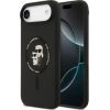 Karl Lagerfeld Apple  iPhone Air Liquid Silicone Karl and Choupette MagSafe Case Black