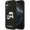 Karl Lagerfeld Apple  iPhone 17 Liquid Silicone Double Heads MagSafe Case Black
