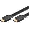 Goobay -  High Speed HDMI flat-cable with Ethernet 1 m Black