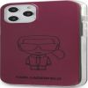 Karl Lagerfeld Apple  iPhone 12/12 Pro 6.1'' PC/TPU Metallic Iconic Outline Cover Dark Pink