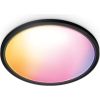 WiZ Smart WiFi SuperSlim Ceiling 545mm, Black 32 W 2200-6500 K (RGB)