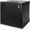 Digitus Wall Mounting Cabinet DN-10-06U-B Black IP protection class: IP20; Front door: Glass door, single opening; Cabinet type: Wall mounting cabinet; Depth: 300 mm; Load capacity: 30 kg