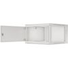 Lanberg Rack cabinet 19" wall-mount 12U/600x450 for self-assembly with metal door (flat pack) WF01-6412-00S Grey