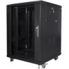 Lanberg Rack cabinet 19" free-standing 15U/600x600 (flat pack) FF01-6615-12B Black