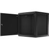 Lanberg Rack cabinet 19" wall-mount 12U/600x600 for self-assembly with metal door (flat pack) WF01-6612-00B Black