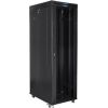 Lanberg Rack cabinet 19" free-standing 42U/800x1000 (flat pack) with glass door, LCD FF01-8042-12BL Black