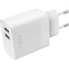 FIXED Dual USB Travel Charger 17W, White Fixed