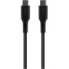 Fixed Liquid Silicone Cable USB-C/USB-C, 1.2m, 60W FIXDLS-CC12-BK Дата USB-кабели
