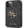 Guess Apple  iPhone 12 Pro Max Metal Logo Case Grey