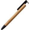 Fixed Pen With Stylus and Stand 3 in 1 Pencil Stylus for capacitive displays; Stand for phones and tablets Bamboo