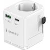 Adapteris Gembird Grounded Universal Travel Adapter 20W Jaunumi - Datori