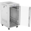 Lanberg Rack cabinet 19" free-standing 22U/600x800 (flat pack) with glass door FF01-6822-12SL Grey