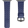 Dux Ducis   trap Leather Watch 7 Band 7/6/5/4/3/2 / SE (45/44 / 42mm) Wristband Bracelet Genuine Leather Bracelet Blue Smart pūlksteņu aksesuāri