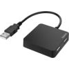Hama   interface hub USB 2.0 480 Mbit/s Black