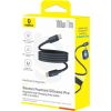 Kabelis USB C kontaktdakša - USB C kontaktdakša, 1m 100W magnētiskais putu silikons, melns BASEUS Дата USB-кабели