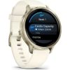 Garmin   Venu 4 - 41mm, Lunar Gold with Bone Silicone Band sports watch Smart-Watch Pulksteņi