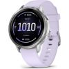 Garmin   Venu 4 - 41mm, Silver with Periwinkle Silicone Band sports watch