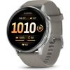 Garmin   Venu 4 - 45mm, Silver with Silver Gray Silicone Band sports watch